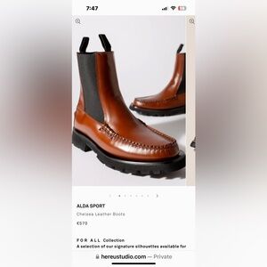 Size 40 Hureu high chelsea boots. Made in Spain. Excellent , as new condition.